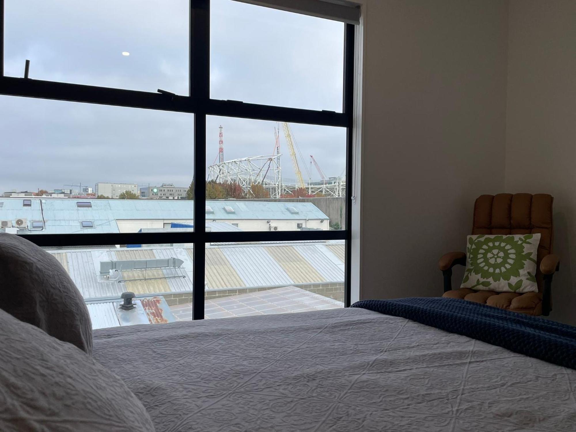 Stadium View Suite Christchurch Esterno foto
